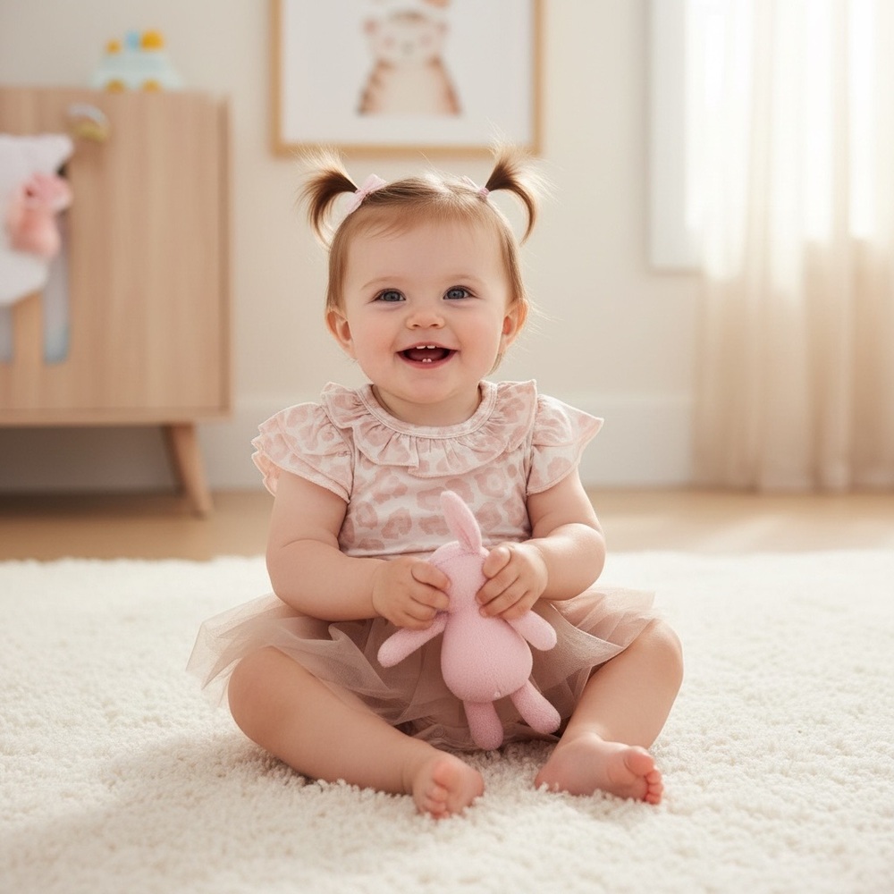 Adorable Pink Baby Dress with Ruffles